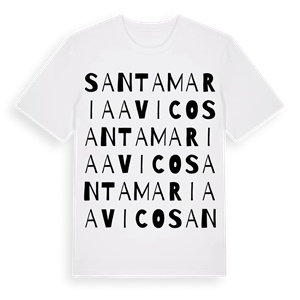 Santa Maria a Vico ordlek t-shirt – ekologisk bomull t-shirt från Pinshirt