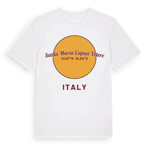 Santa Maria Capua Vetere cirkel t-shirt – ekologisk bomull t-shirt från Pinshirt