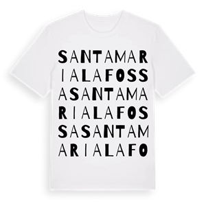 Santa Maria La Fossa ordlek t-shirt – ekologisk bomull t-shirt från Pinshirt