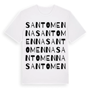 Santomenna ordlek t-shirt – ekologisk bomull t-shirt från Pinshirt