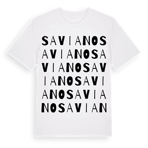 Saviano ordlek t-shirt – ekologisk bomull t-shirt från Pinshirt