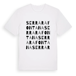 Serrara Fontana ordlek t-shirt – ekologisk bomull t-shirt från Pinshirt