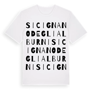 Sicignano degli Alburni ordlek t-shirt – ekologisk bomull t-shirt från Pinshirt