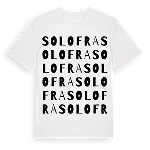 Solofra ordlek t-shirt – ekologisk bomull t-shirt från Pinshirt