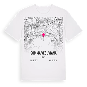 Somma Vesuviana karta t-shirt – ekologisk bomull t-shirt från Pinshirt