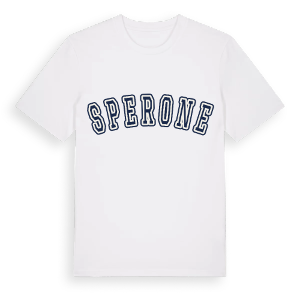 Sperone college t-shirt – ekologisk bomull t-shirt från Pinshirt