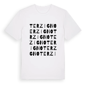 Terzigno ordlek t-shirt – ekologisk bomull t-shirt från Pinshirt