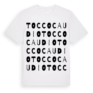 Tocco Caudio ordlek t-shirt – ekologisk bomull t-shirt från Pinshirt