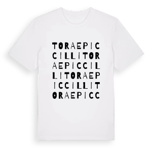 Tora e Piccilli ordlek t-shirt – ekologisk bomull t-shirt från Pinshirt