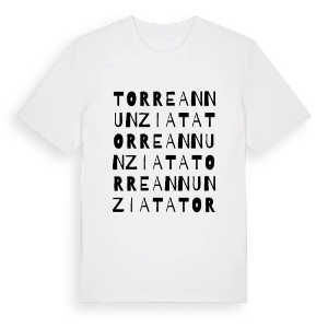 Torre Annunziata ordlek t-shirt – ekologisk bomull t-shirt från Pinshirt