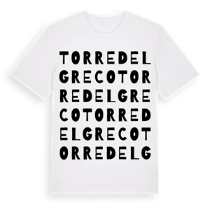 Torre del Greco ordlek t-shirt – ekologisk bomull t-shirt från Pinshirt