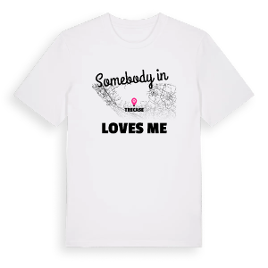 Någon i Trecase älskar mig t-shirt – ekologisk bomull t-shirt från Pinshirt