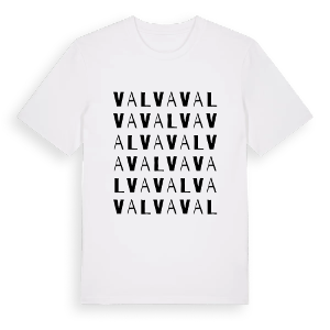 Valva ordlek t-shirt – ekologisk bomull t-shirt från Pinshirt