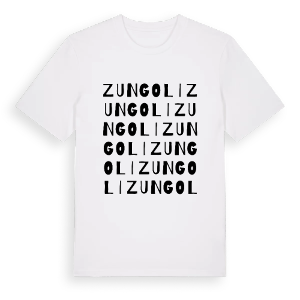 Zungoli ordlek t-shirt – ekologisk bomull t-shirt från Pinshirt