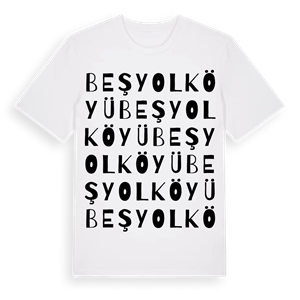 Beşyol Köyü ordlek t-shirt – ekologisk bomull t-shirt från Pinshirt