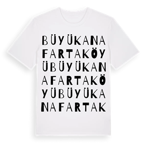 Büyükanafarta Köyü ordlek t-shirt – ekologisk bomull t-shirt från Pinshirt