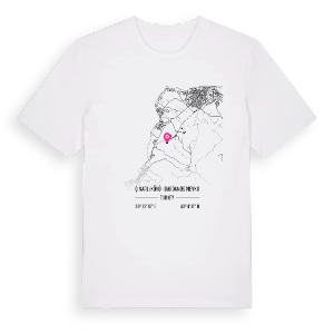 Çınarlı Köyü - Dardanos Mevkii karta t-shirt – ekologisk bomull t-shirt från Pinshirt