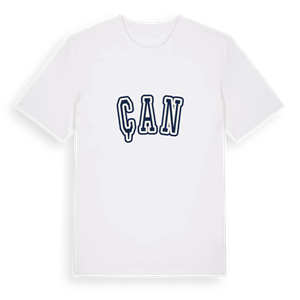 Çan college t-shirt – ekologisk bomull t-shirt från Pinshirt