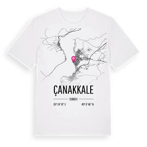 Çanakkale karta t-shirt – ekologisk bomull t-shirt från Pinshirt