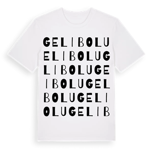Gelibolu ordlek t-shirt – ekologisk bomull t-shirt från Pinshirt