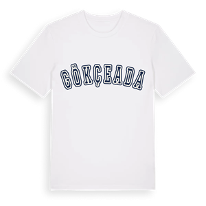 Gökçeada college t-shirt – ekologisk bomull t-shirt från Pinshirt