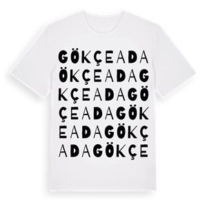 Gökçeada ordlek t-shirt – ekologisk bomull t-shirt från Pinshirt