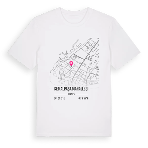 Kemalpaşa Mahallesi karta t-shirt – ekologisk bomull t-shirt från Pinshirt