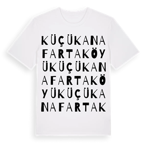 Küçükanafarta Köyü ordlek t-shirt – ekologisk bomull t-shirt från Pinshirt