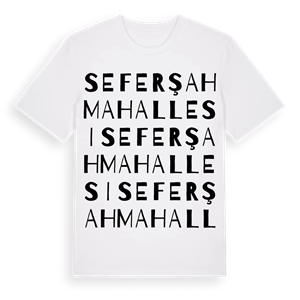 Seferşah Mahallesi ordlek t-shirt – ekologisk bomull t-shirt från Pinshirt