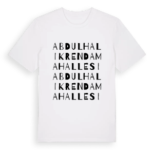 Abdulhalik Renda Mahallesi ordlek t-shirt – ekologisk bomull t-shirt från Pinshirt