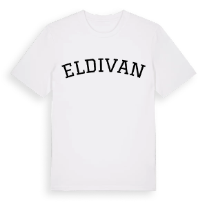 Eldivan böjd t-shirt – ekologisk bomull t-shirt från Pinshirt