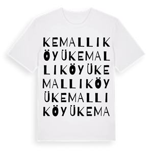 Kemallı Köyü ordlek t-shirt – ekologisk bomull t-shirt från Pinshirt