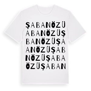 Şabanözü ordlek t-shirt – ekologisk bomull t-shirt från Pinshirt