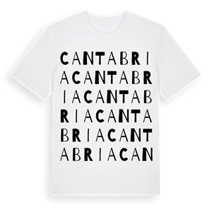 Cantabria ordlek t-shirt – ekologisk bomull t-shirt från Pinshirt