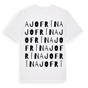 Ajofrín ordlek t-shirt – ekologisk bomull t-shirt från Pinshirt