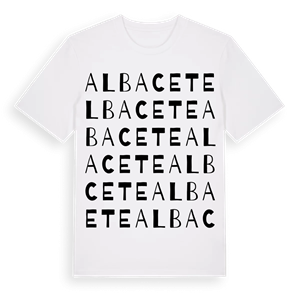 Albacete ordlek t-shirt – ekologisk bomull t-shirt från Pinshirt