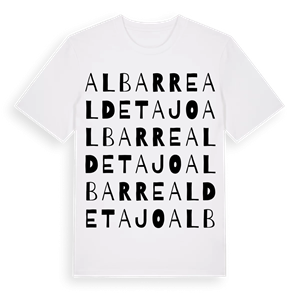 Albarreal de Tajo ordlek t-shirt – ekologisk bomull t-shirt från Pinshirt