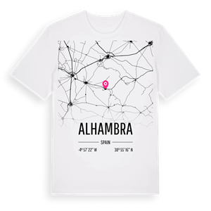 Alhambra karta t-shirt – ekologisk bomull t-shirt från Pinshirt