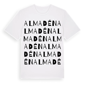 Almadén ordlek t-shirt – ekologisk bomull t-shirt från Pinshirt