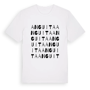 Anguita ordlek t-shirt – ekologisk bomull t-shirt från Pinshirt