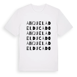 Anquela del Ducado ordlek t-shirt – ekologisk bomull t-shirt från Pinshirt