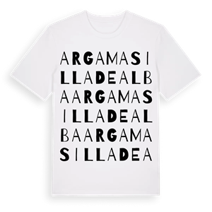 Argamasilla de Alba ordlek t-shirt – ekologisk bomull t-shirt från Pinshirt