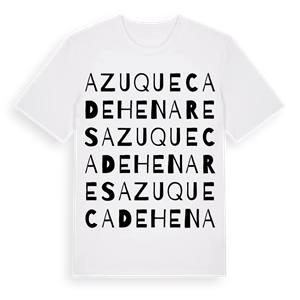 Azuqueca de Henares ordlek t-shirt – ekologisk bomull t-shirt från Pinshirt