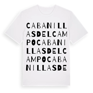 Cabanillas del Campo ordlek t-shirt – ekologisk bomull t-shirt från Pinshirt