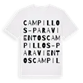 Campillos-Paravientos ordlek t-shirt