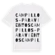 Campillos-Paravientos ordlek t-shirt