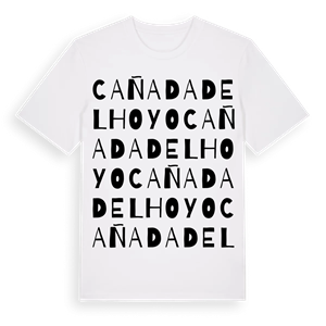 Cañada del Hoyo ordlek t-shirt – ekologisk bomull t-shirt från Pinshirt