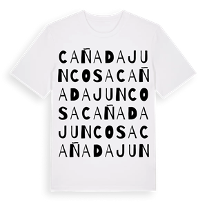 Cañada Juncosa ordlek t-shirt – ekologisk bomull t-shirt från Pinshirt