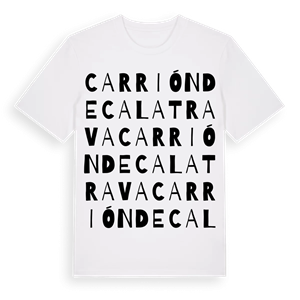 Carrión de Calatrava ordlek t-shirt – ekologisk bomull t-shirt från Pinshirt
