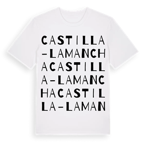 Castilla-La Mancha ordlek t-shirt – ekologisk bomull t-shirt från Pinshirt